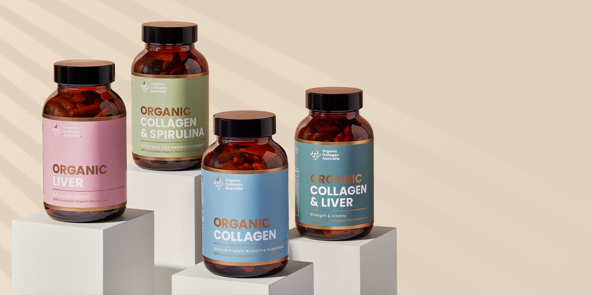 Organic Collagen Products Display